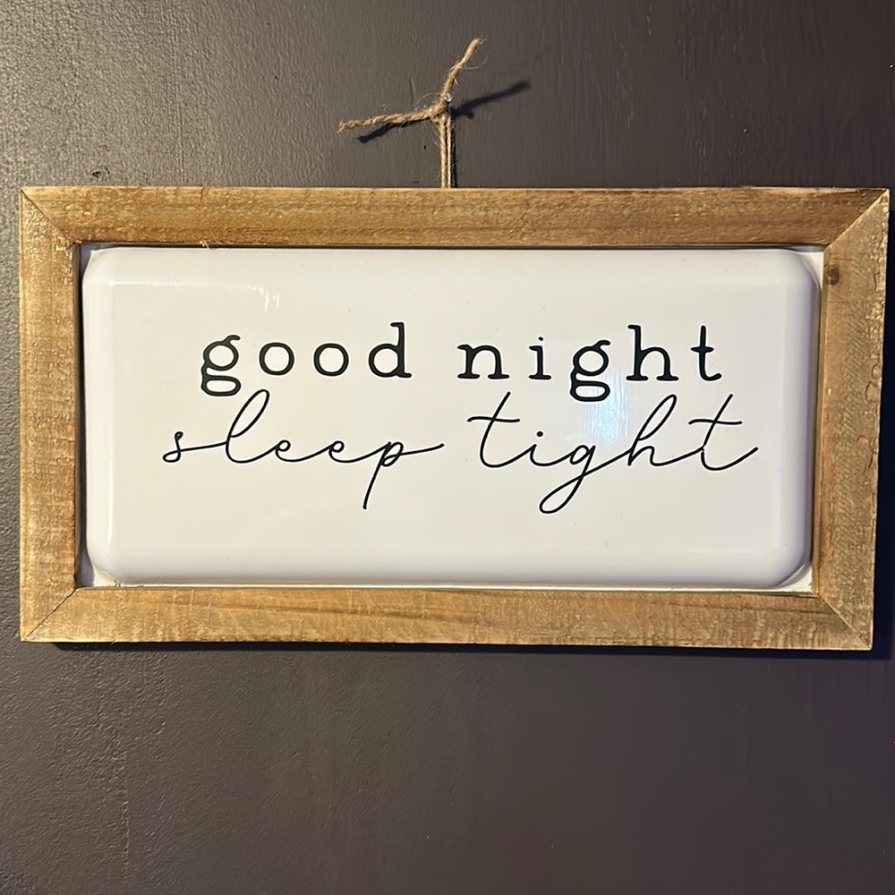 Homemade sign